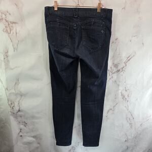 Democracy Jeans Women 4 X 29 Blue Mid Rise Skinny Denim Indigo Ultra Dark Wash